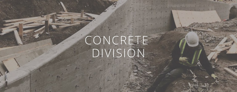 JMS Construction services include a concrete division